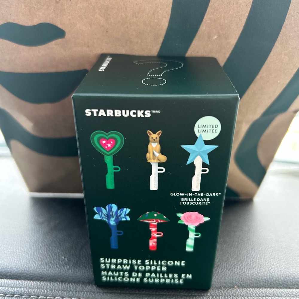 Starbucks Surprise Silicone Straw Topper Mystery Box Limited Holiday 2024 NEW